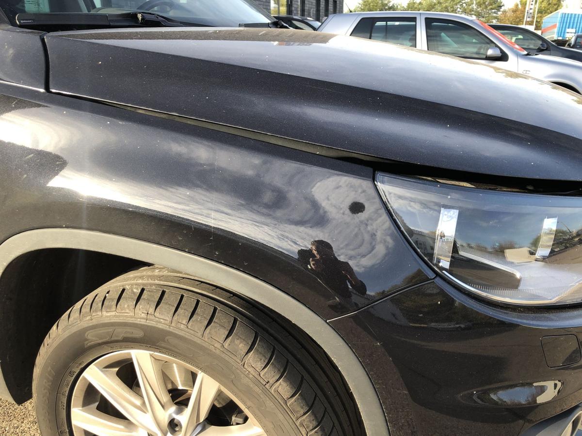 VW Tiguan 5N Kotflügel vorn rechts Beifahrerseite Fender LC9X Deepblack 07-16