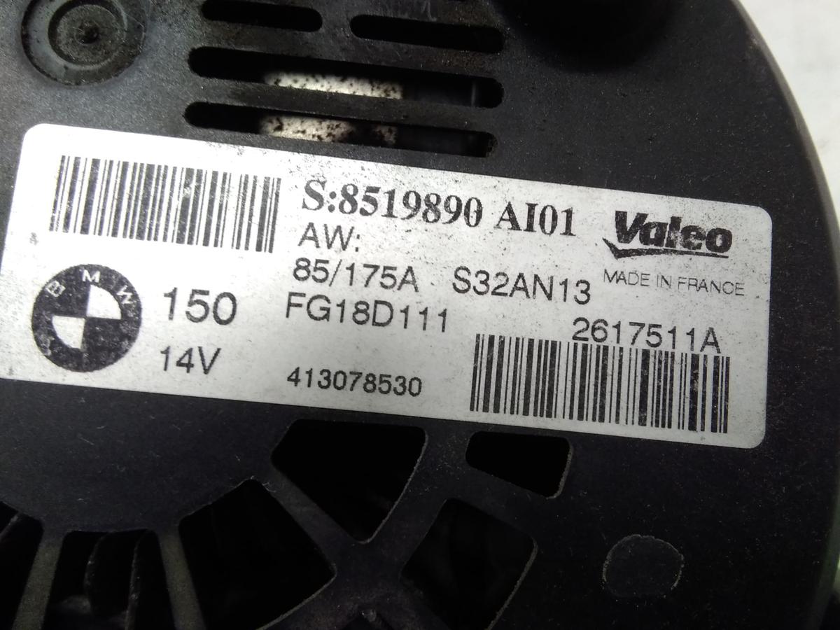BMW 1er F21 original Lichtmaschine Generator 8519890 Valeo 2.0TD 85kw BJ2013