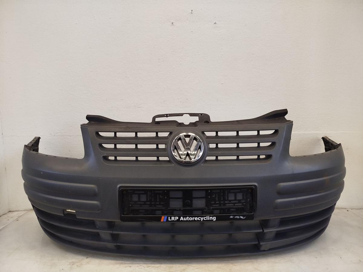 VW Caddy 2K Stossstange Stossfänger Bumper vorn unlackiert grau
