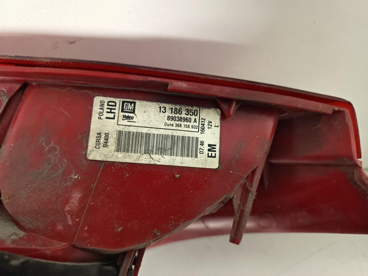 Opel Corsa D Bj 2012 original R&uuml;ck-Schluss-Heckleuchte links Fahrer Facelft