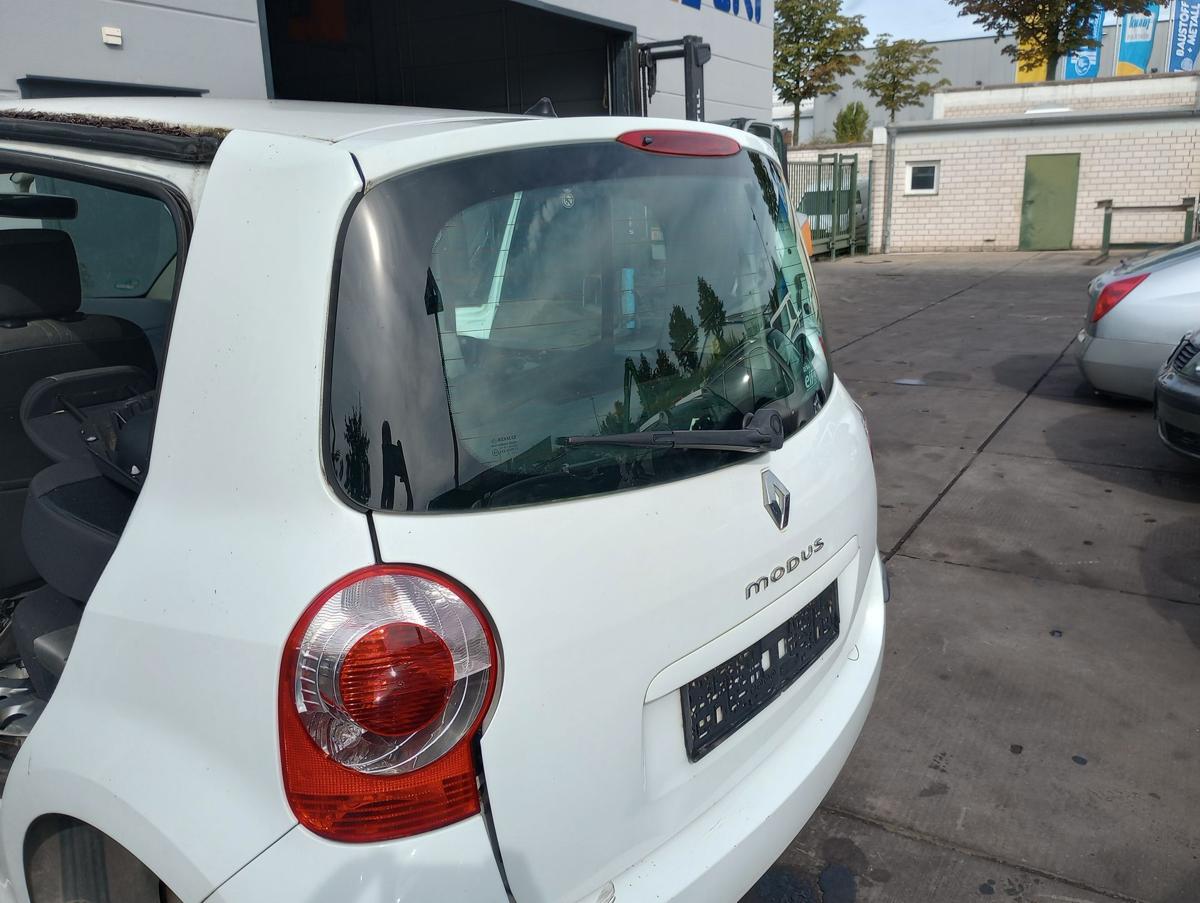 Renault Modus original Heckklappe mit Scheibe (Roh) OV369 Arktisweiss Bj 2006