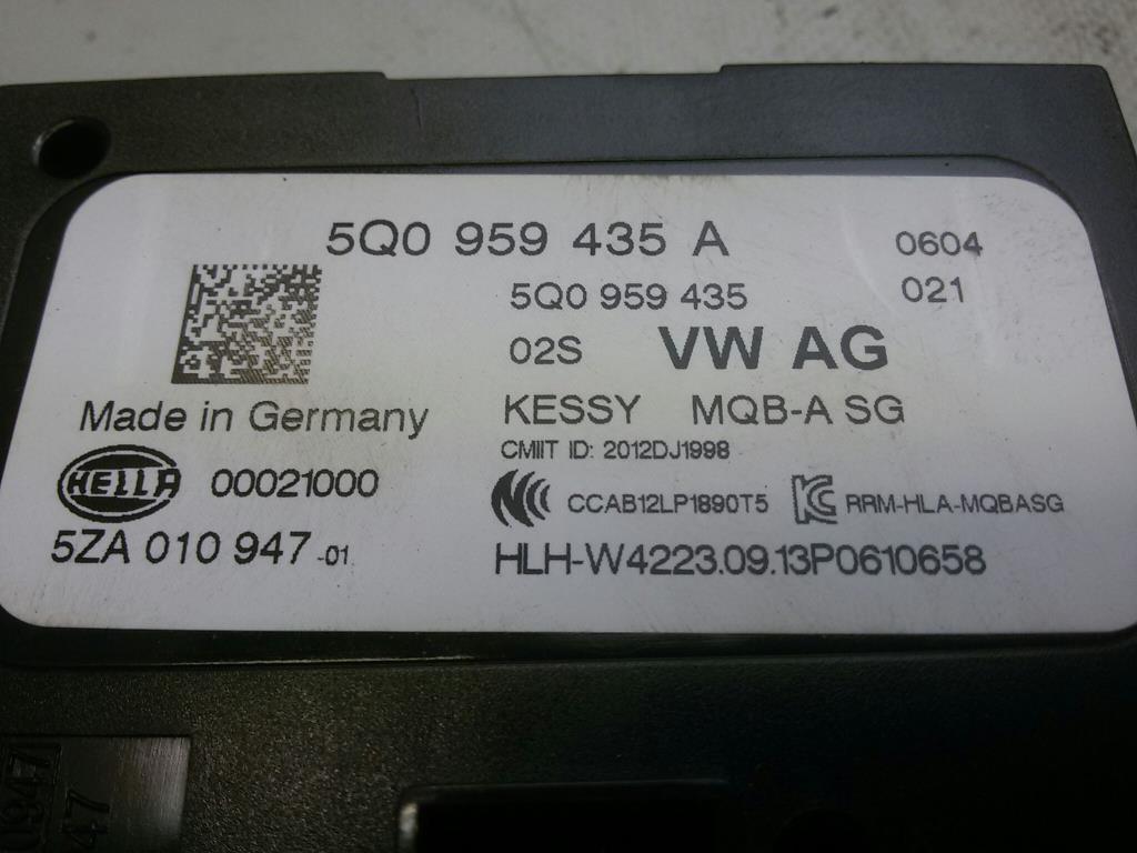 VW Golf 7 5Q0959435A Steuergeraet Keyless Entry original BJ2014