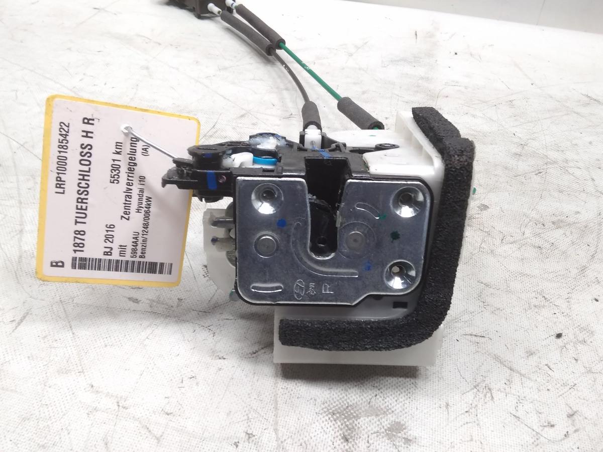 Hyundai i10 II Typ IA original T&uuml;rschlo&szlig; hinten rechts mit ZV Bj.2016