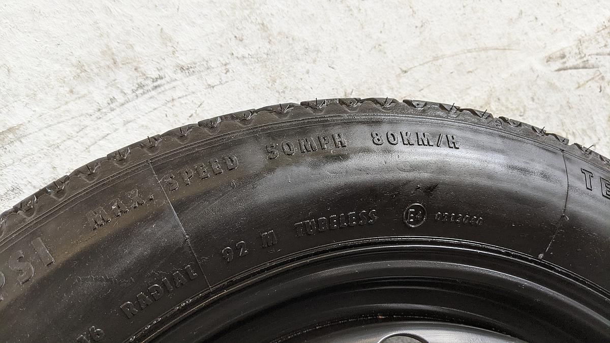 BMW 3er E46 Notrad Reserverad Rad T115/90R16 92M 6750006