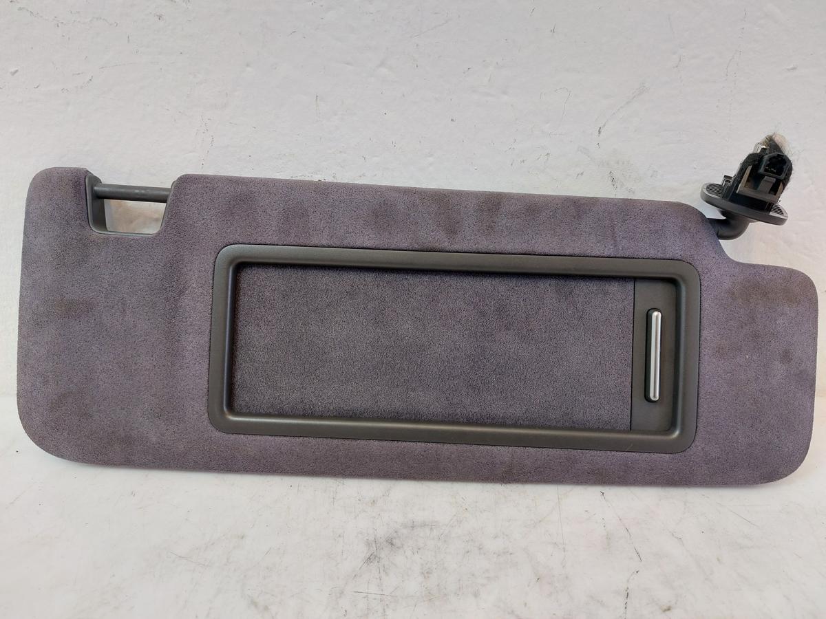 NIO ET7 Elektro Sonnenblende rechts Spiegel beleuchtet Alcantara Microfaser grau