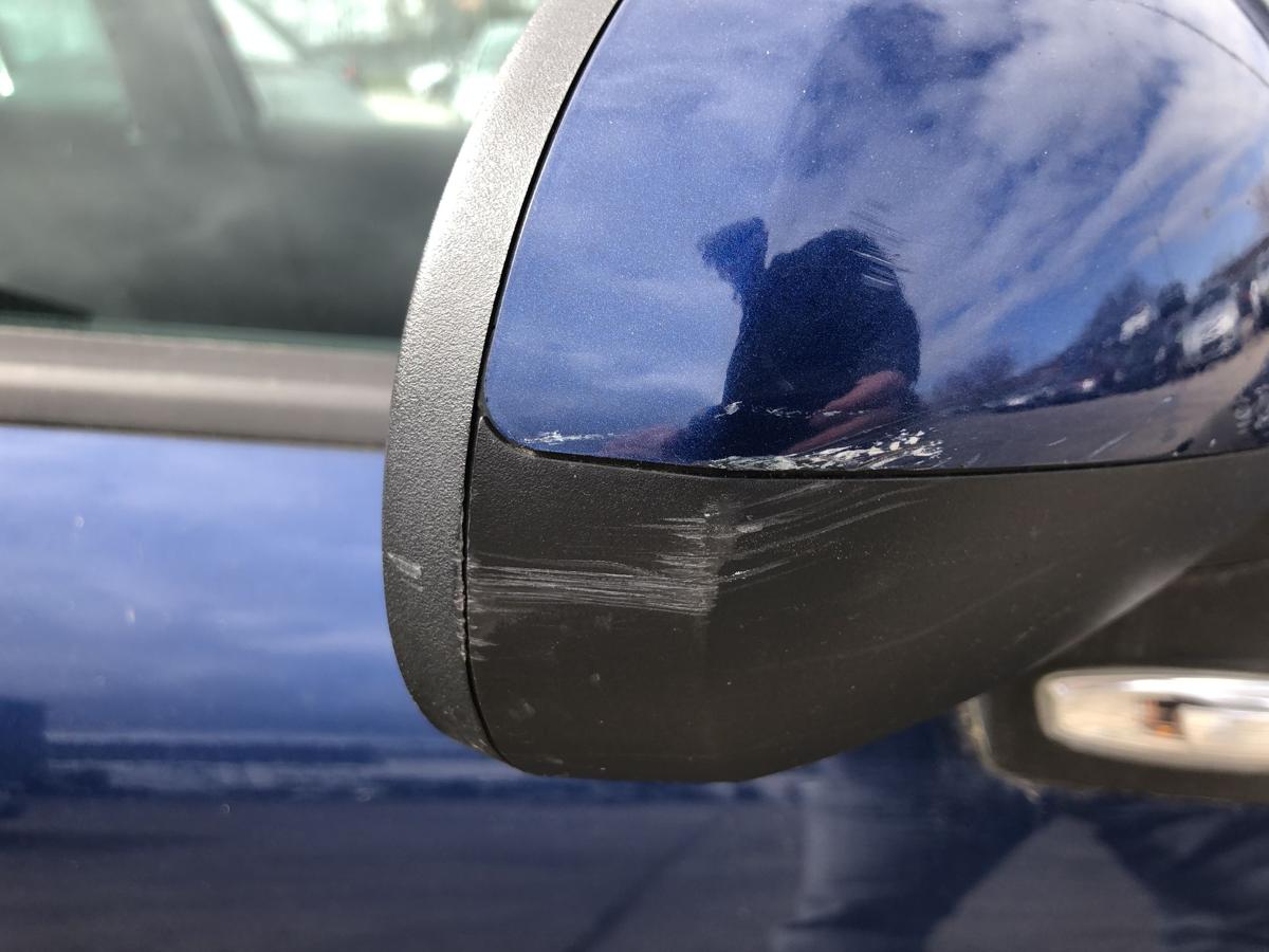 Peugeot 207SW Au&szlig;enspiegel rechts Seitenspiegel R&uuml;ckspiegel elektrisch KPL blau