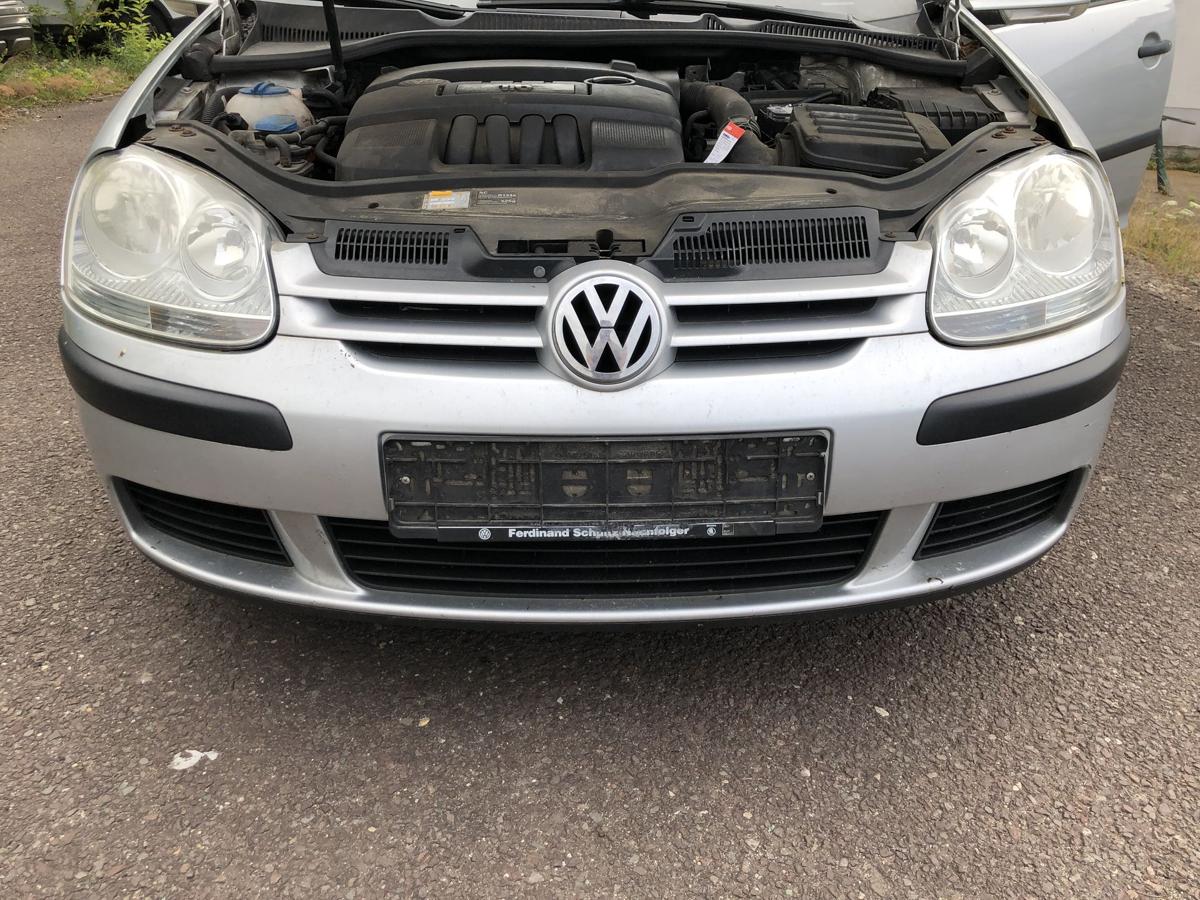 VW Golf 5 1K Sto&szlig;f&auml;nger vorn Frontsch&uuml;rze Sto&szlig;stange LA7W Reflexsilber Metallic