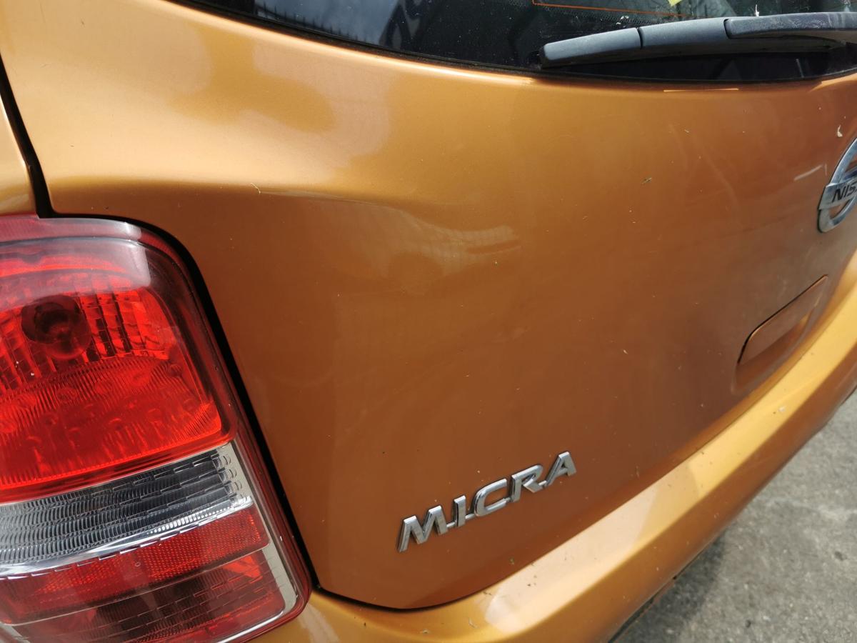 Nissan Micra K13 Heckklappe Klappe Deckel hinten Kofferklappe A55 Orange Perl