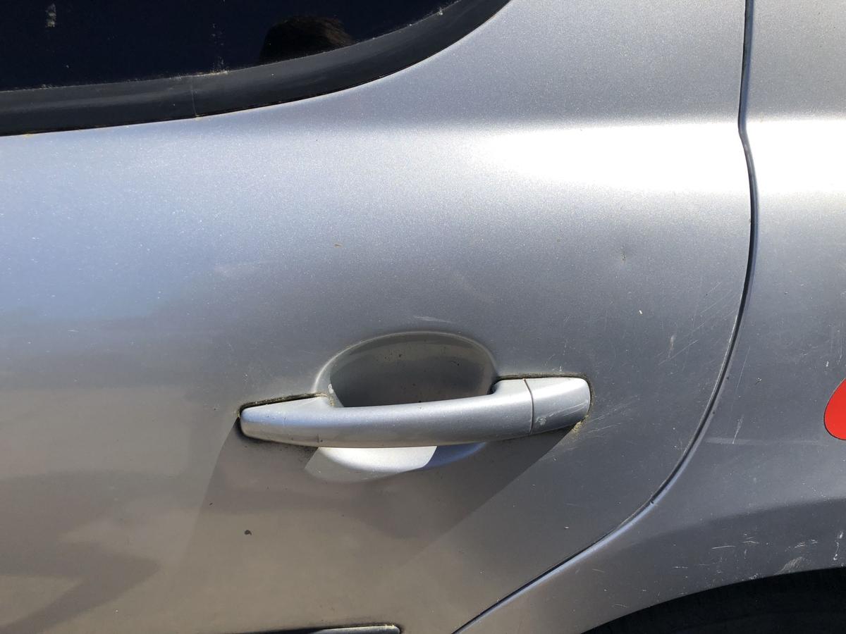 Peugeot 207 WA WC T&uuml;r hinten links Fondt&uuml;r 5-t&uuml;rer im Rohbau EZR Aluminiumgrau