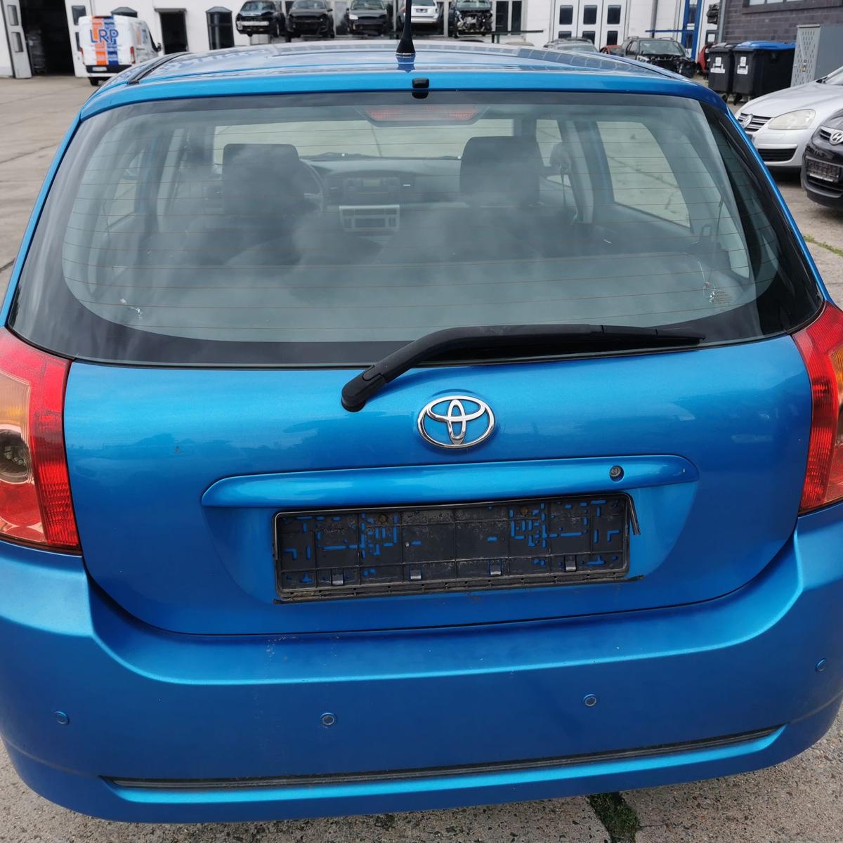 Toyota Corolla ZZE12 Heckklappe Klappe Deckel hinten 5 Trg 8P1 Blue met ROST