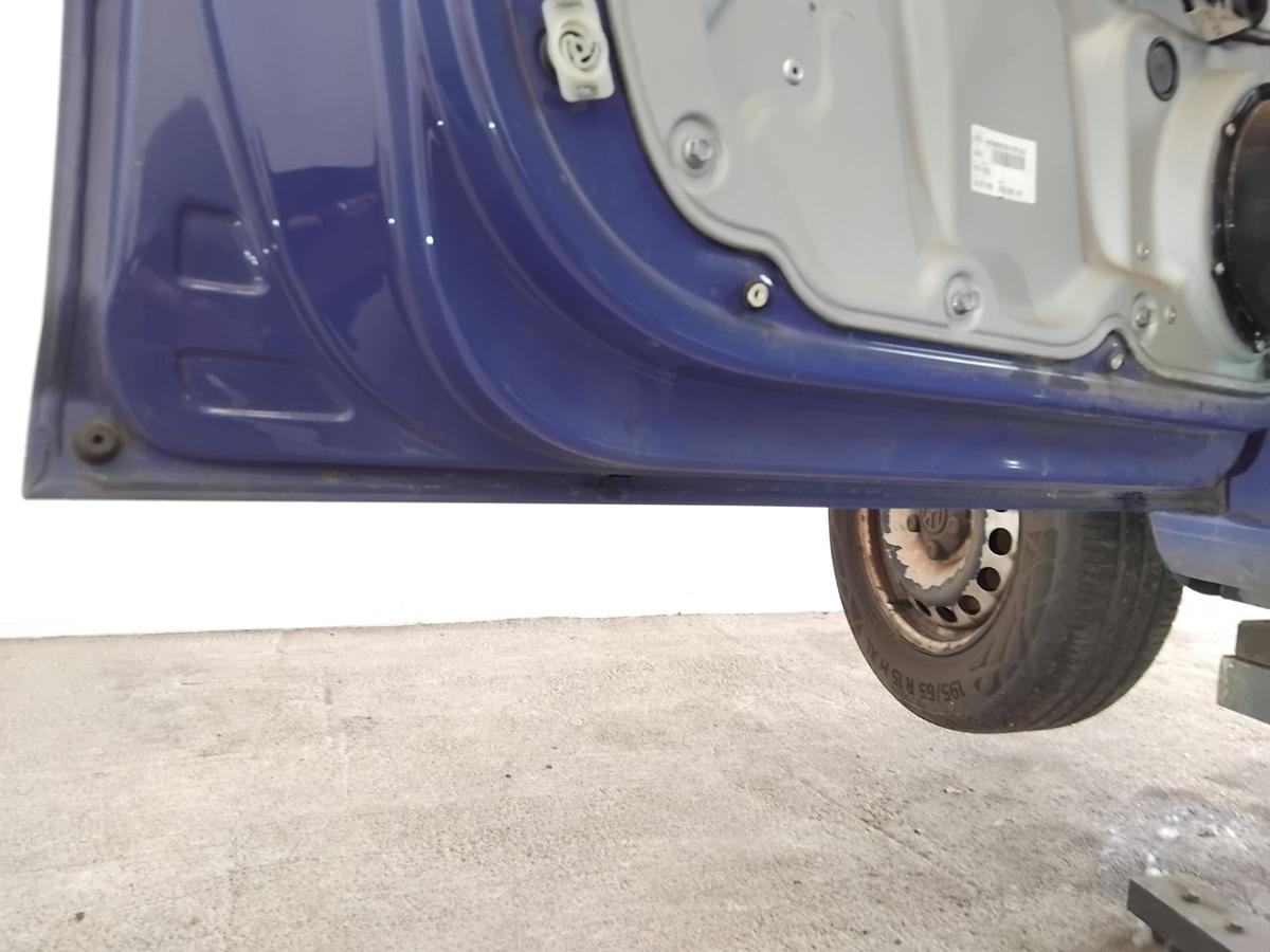 VW Caddy 2K T&uuml;r vorn links Fahrert&uuml;r LA5C Surfblau BJ2009