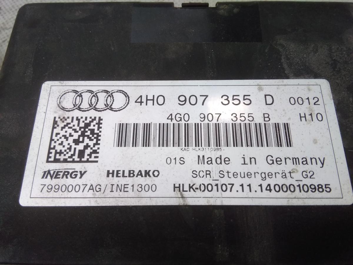 Audi A5 8T original Steuergerät Reduktionsmittel 4H0907355D 4G0907355B Bj.2014