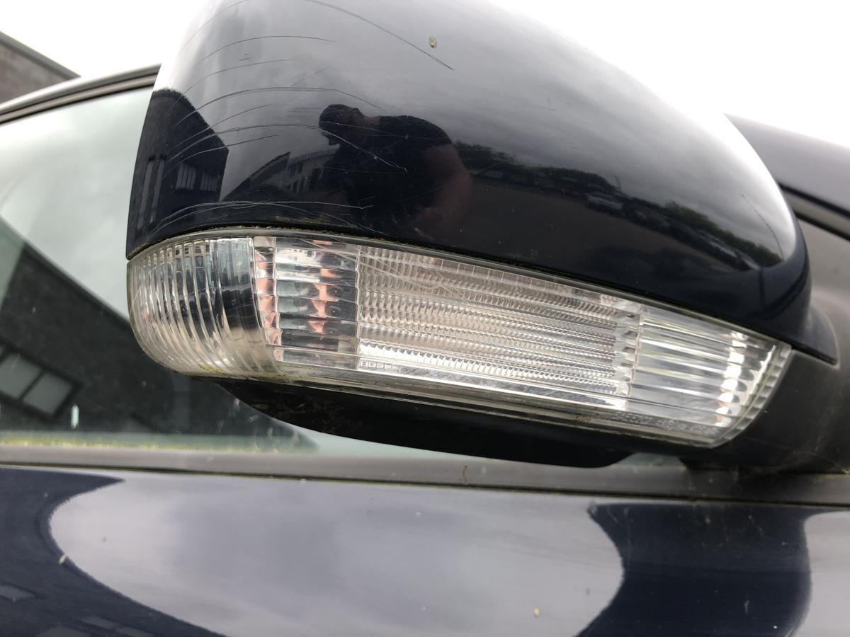 VW Touareg 7L Au&szlig;enspiegel rechts Seitenspiegel elek anklapp LA5G Perlblau