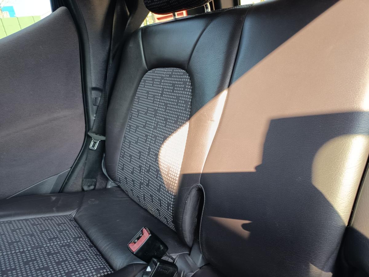 Mercedes A-Kl. W168 original R&uuml;cksitze komplett Leder/Stoff schwarz/grau Bj 1999