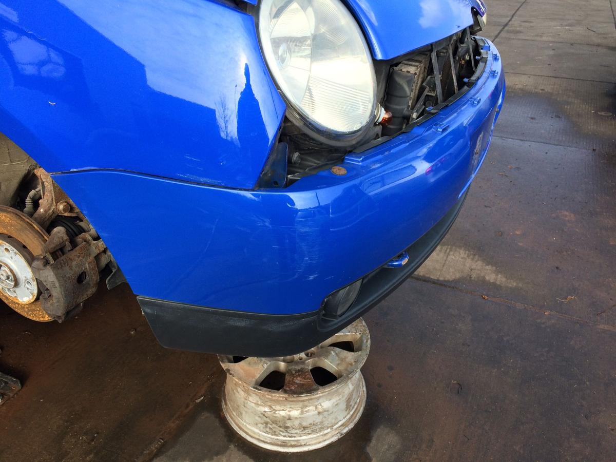 VW Lupo orig Stoßstange Stossfänger vorn mit NSW W5Z Jazzblue met Bj 1999