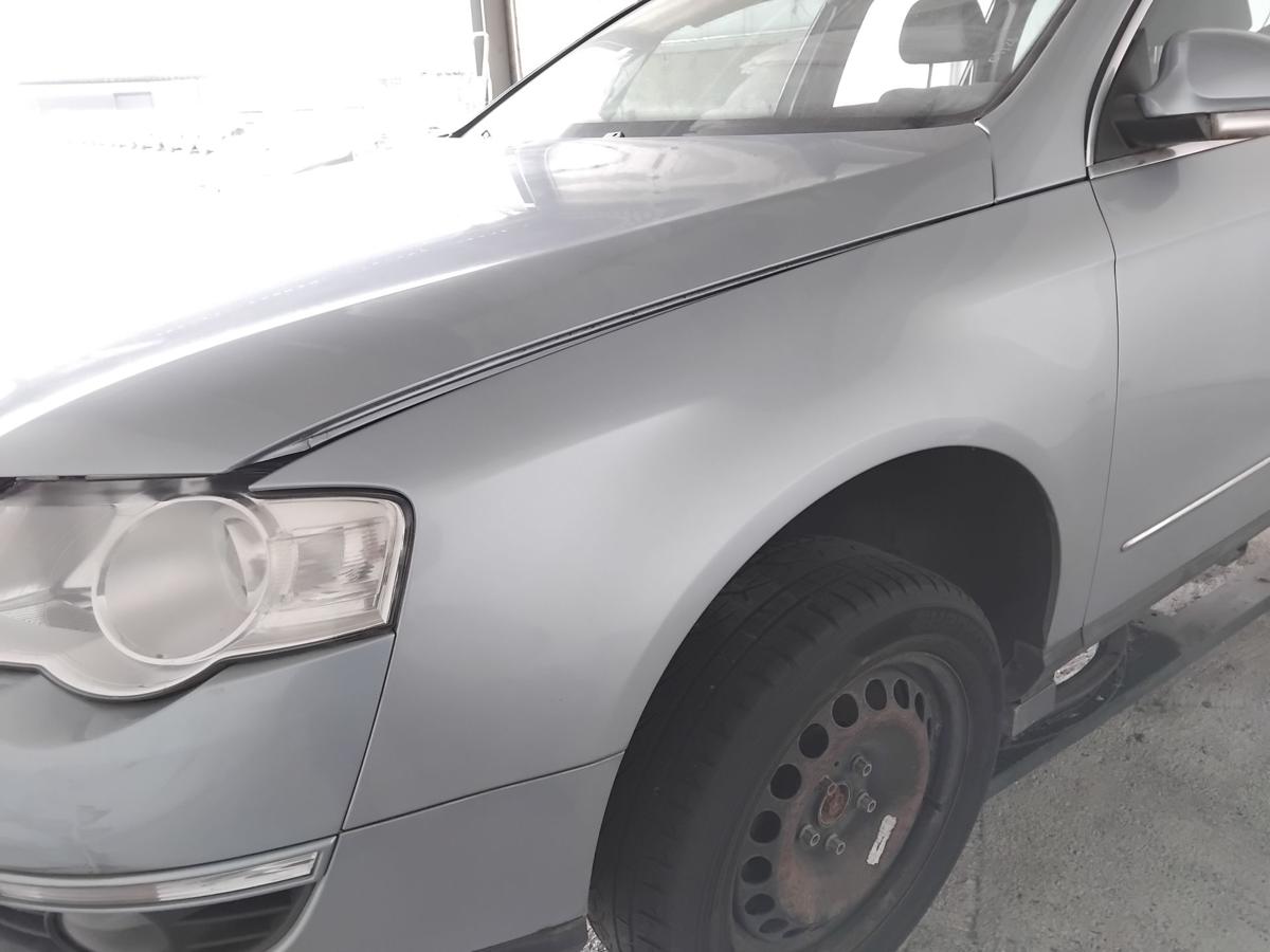 VW Passat 3C B6 original Kotfl&uuml;gel vorn links LB5M arcticbluesilver BJ2007
