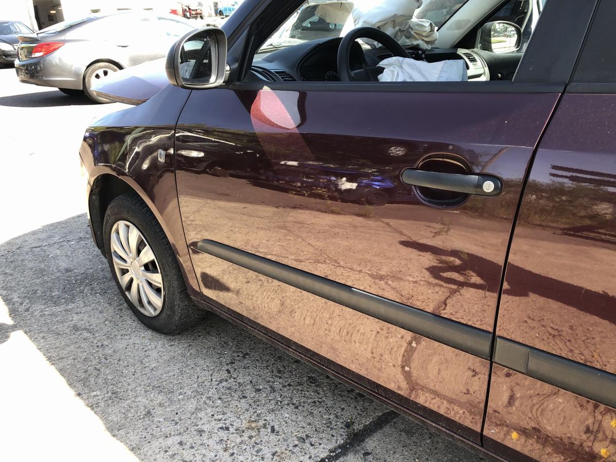 Skoda Fabia 5J Tür vorn links Fahrertür Rohbau 9893 LF3X Rosso Brunello