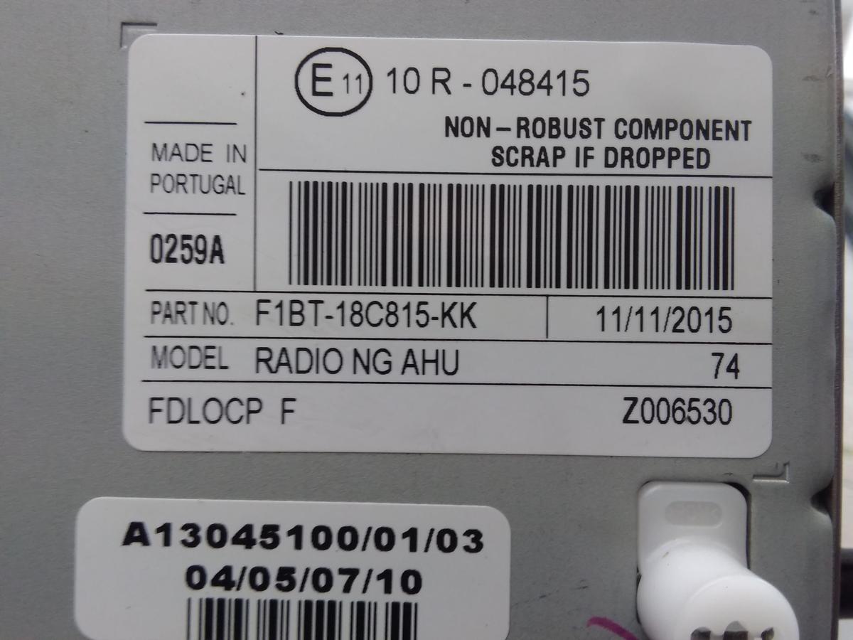 Ford Focus 3 original Radio CD Navi Audiosystem F1BT18C815KK BJ2015