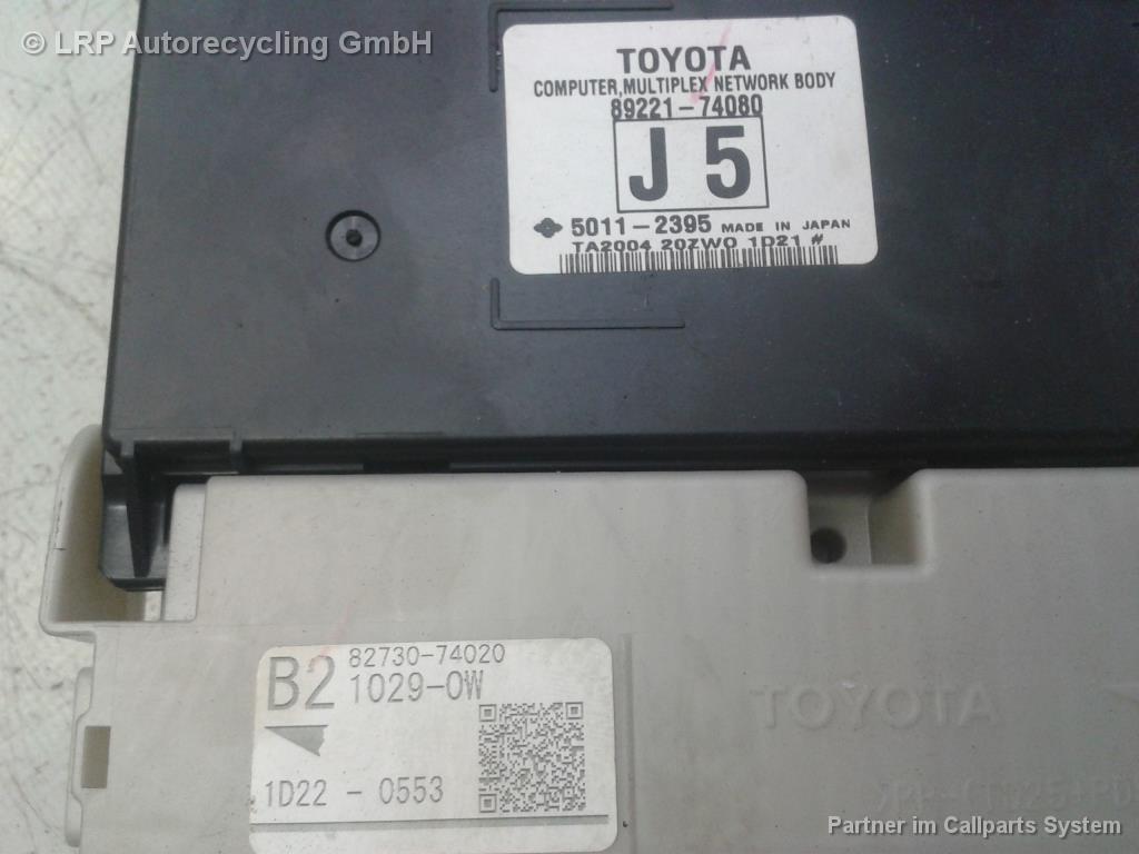 Toyota IQ BJ2011 Bordnetzsteuergerät "Computer Multiplex Network Body" 89221-74080 / 5011-2395