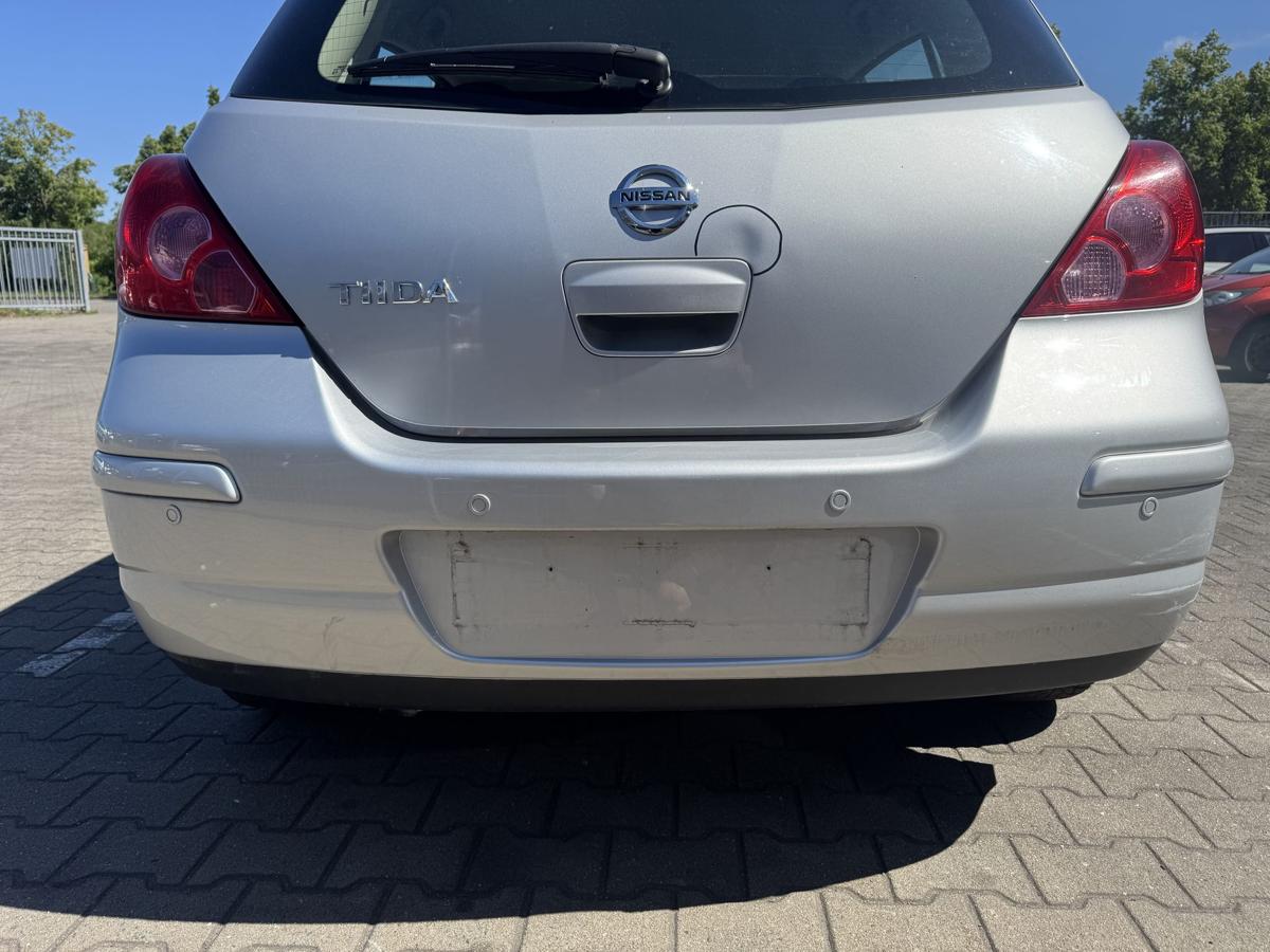 Nissan Tiida original Sto&szlig;stange Stossf&auml;nger hinten K23 Brilliant Silver Metallic Bj.2009