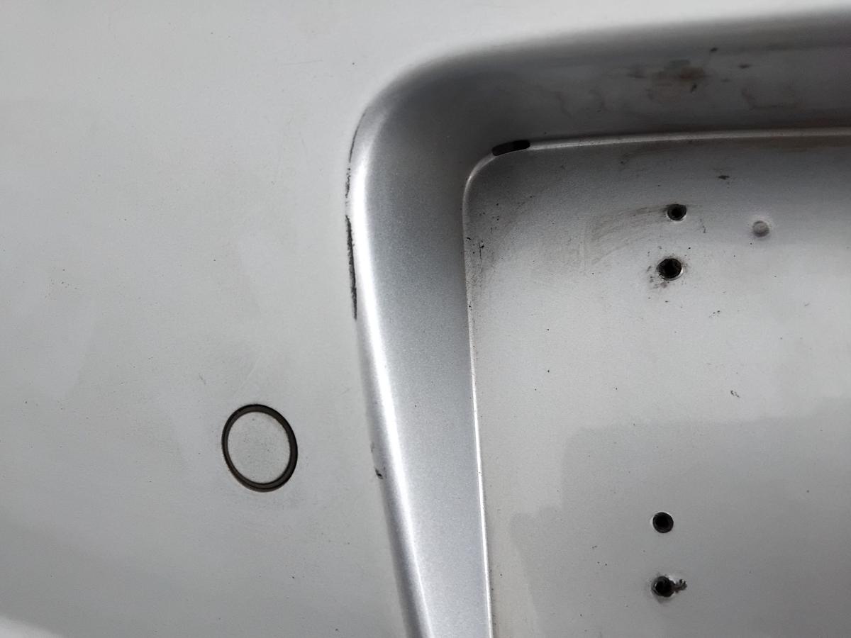 Fiat Grande Punto 199 original Stoßstange Stossfänger hinten PDC BJ2009 589/A Grigio Argento Vivo Metallic