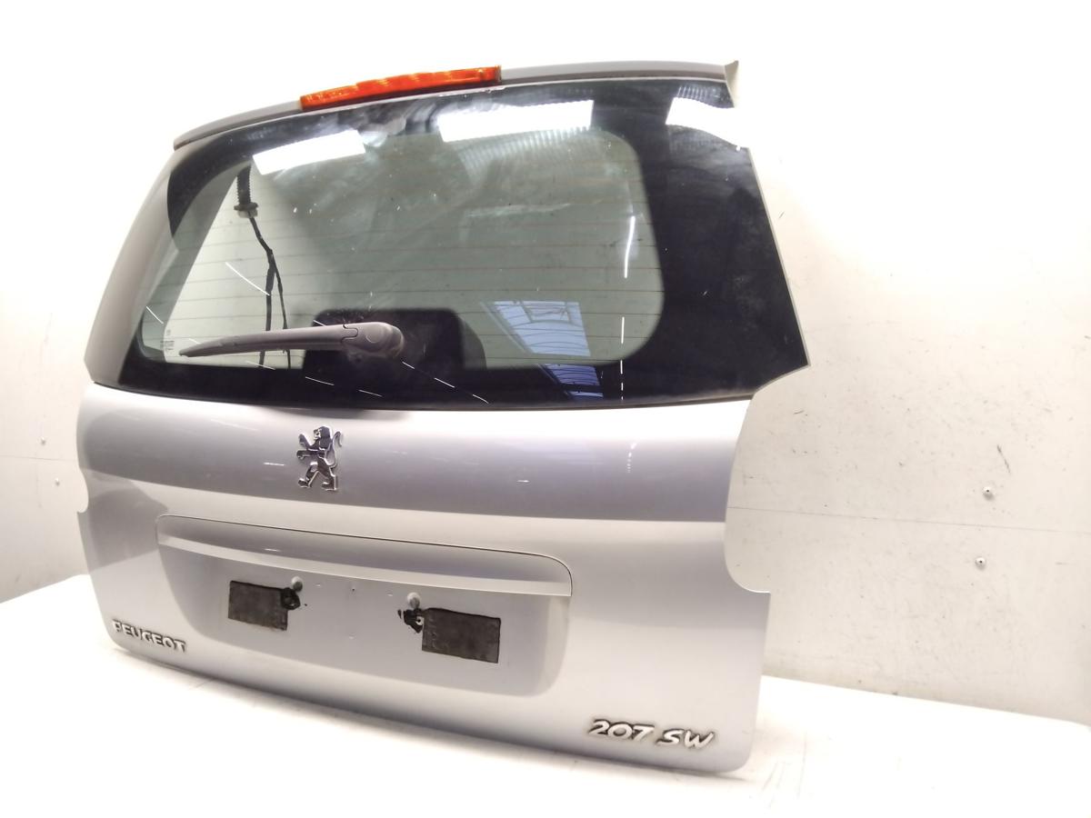 Peugeot 207 SW Kombi Heckklappe silber EZR aluminiumgrau mit Heckscheibe Bj.2007