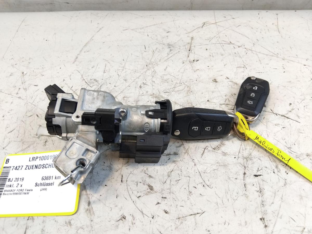 Ford Fiesta HJ HF original Z&uuml;ndschlo&szlig; mit Lesespule und 2 x Schl&uuml;ssel Bj.2019