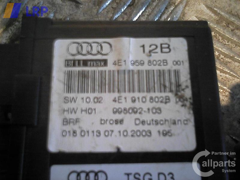 Audi A8 4E original Fensterhebermotor vorn rechts Bj.2004