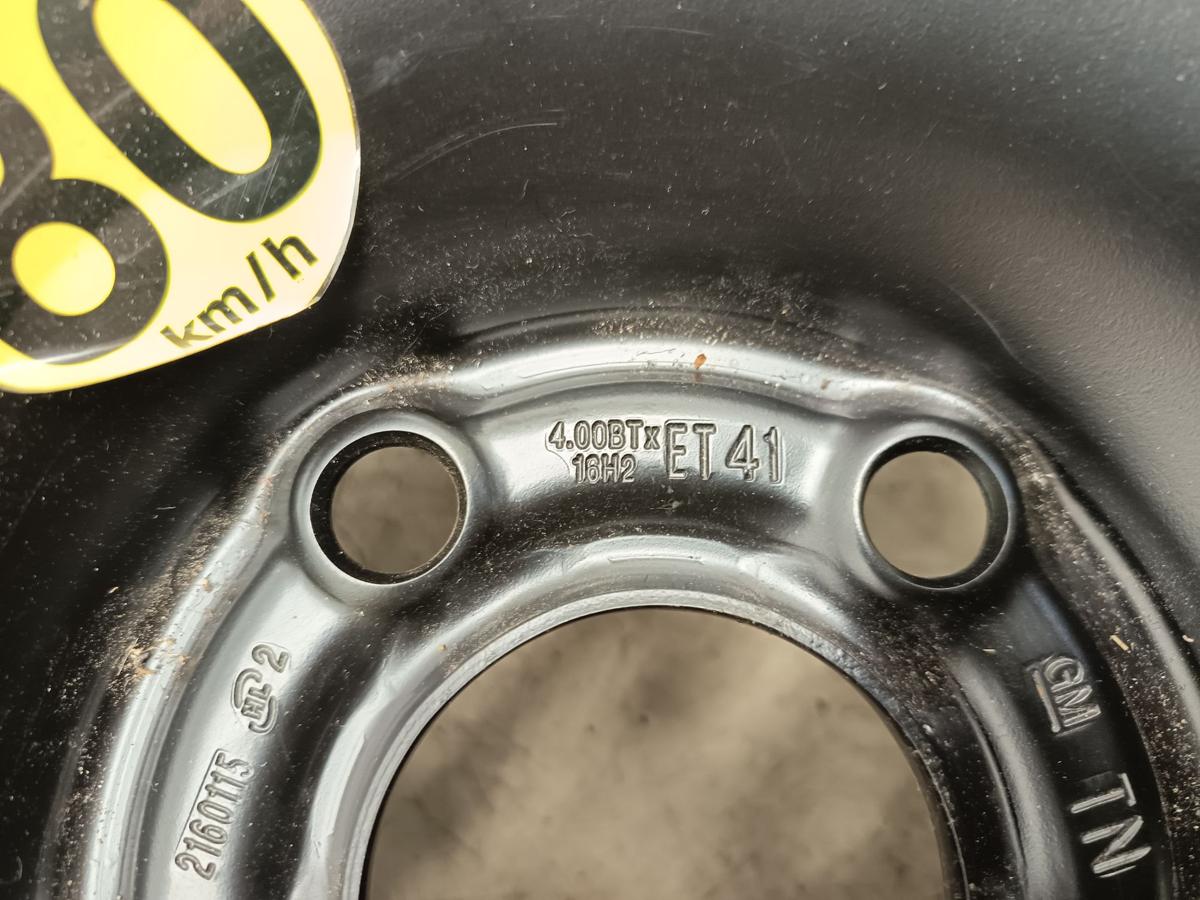 Opel Meriva A Bj 2006 original Notrad Heimbringer 4.00x16 ET41 2160115