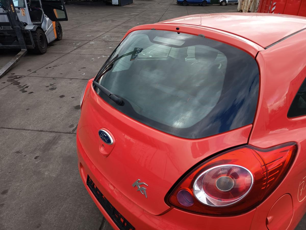 Ford KA RU8 original Heckklappe mit Scheibe Rost Sunriserot Bj 2010
