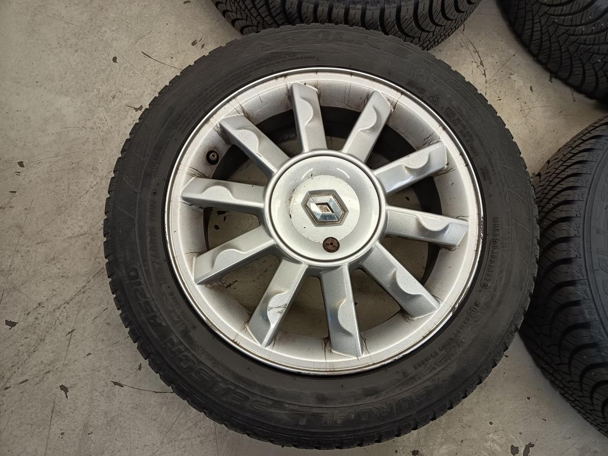 Renault Modus original Alufelgen Alufelgensatz 6x15 ET50 Allwetterreifen Bj 2005