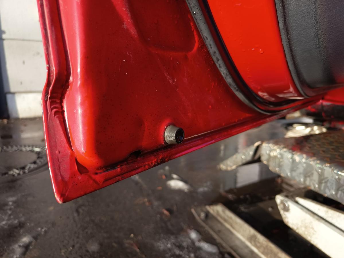 Toyota Yaris XP10 original T&uuml;r vorn links Fahrer 3P0 Vulkanrot Bj 2001