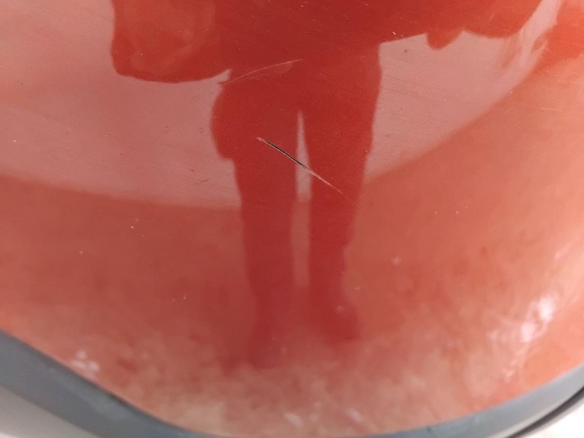 Dacia Sandero 1 Stepway orig Sto&szlig;f&auml;nger Sto&szlig;stange hinten BJ2010 TEB76-Rouge de Feu