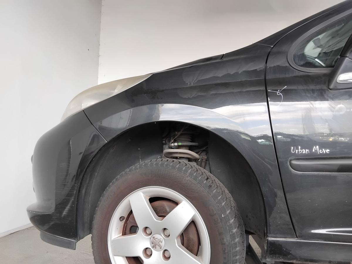 Peugeot 207 WA original Kotflügel vorn links schwarzmetallic EXL obsidien BJ2009