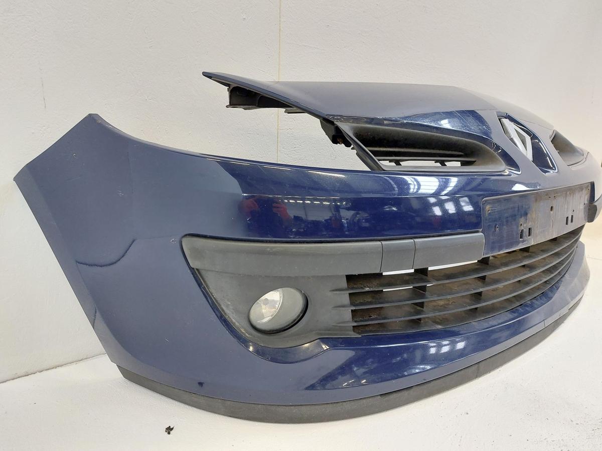 Renault Clio 3 III R Stoßfänger vorn Frontschürze OV460 blau Beschädigt