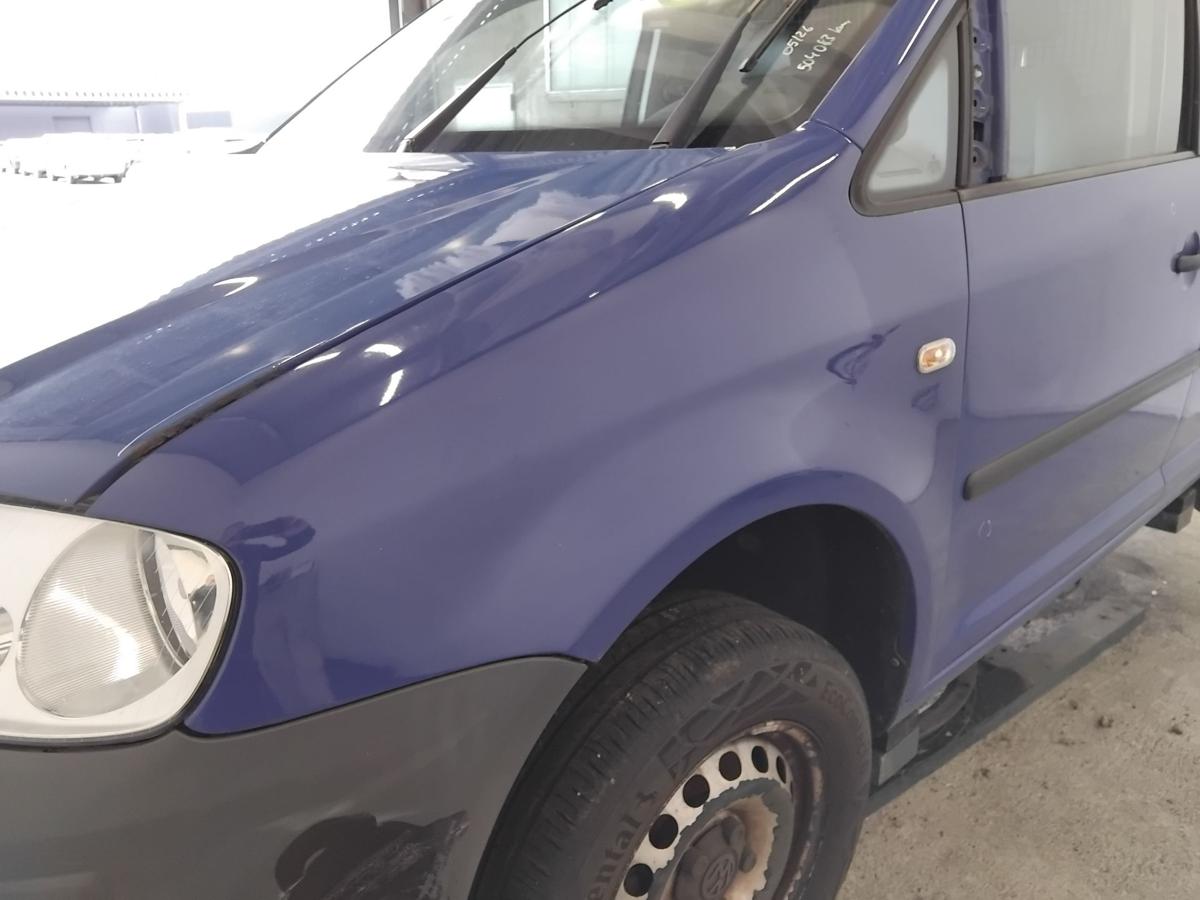 VW Caddy 2K original Kotfl&uuml;gel vorn links surfblau LA5C BJ2009