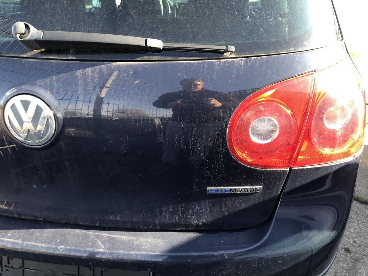 VW Golf 5 V 1K Heckklappe mit Heckscheibe Rohbau f&uuml;r 3/5 t&uuml;rer LA5G Perlblau