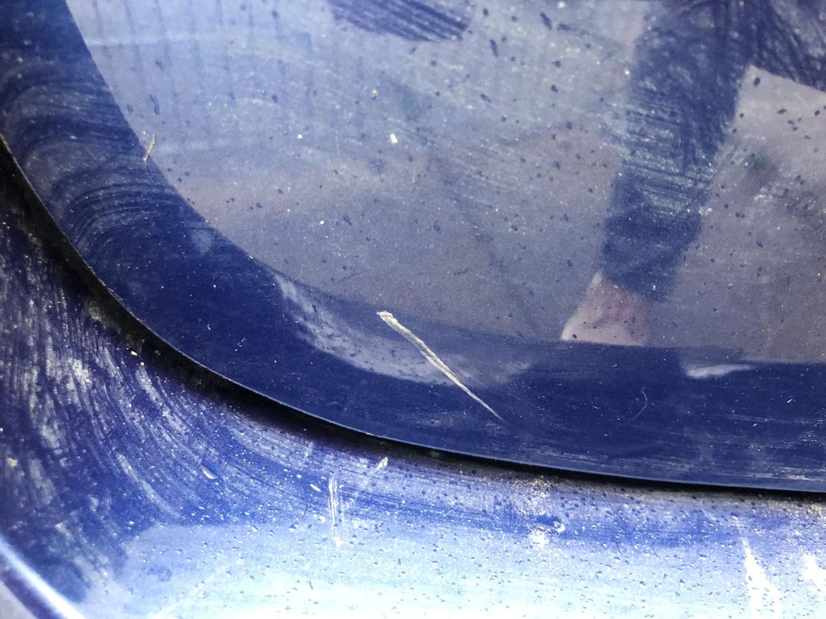 Skoda Fabia 2 Typ 5J Sto&szlig;f&auml;nger hinten Hecksch&uuml;rze ohne PDC 5trg LF5Q blau