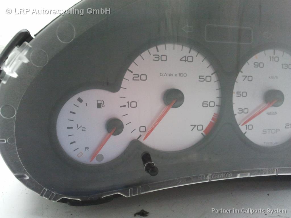 Peugeot 206 BJ2003 Tacho Kombiinstrument 9648836680 JAEGER 00050603