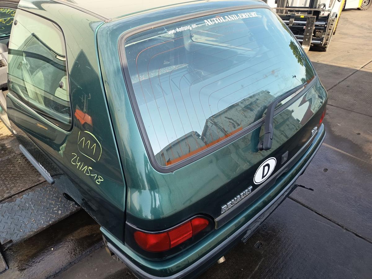 Renault Clio I B/C57 original Heckklappe mit Scheibe 963 Englischgr&uuml;n Bj 1995
