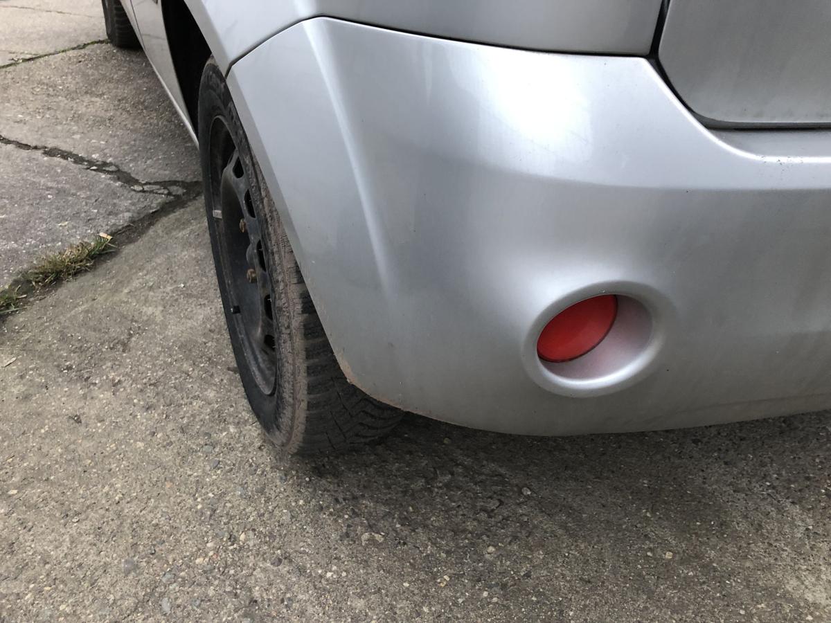 Ford Fiesta JD3 JH1 ab05 Stossf&auml;nger hinten 5t&uuml;rer Polarsilber Bumper Sto&szlig;stange