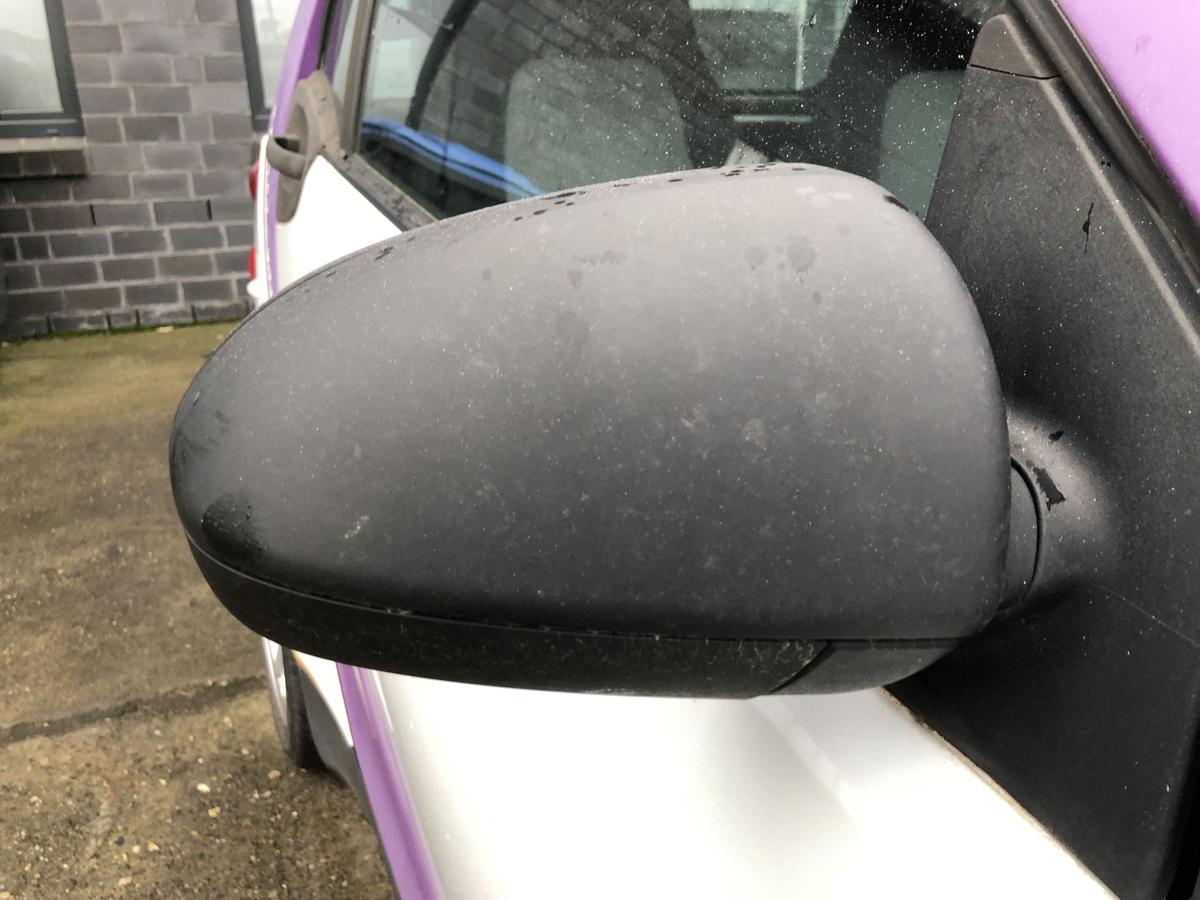 Smart 451 Mopf Außenspiegel rechts Rückspiegel manuelle Verstellung unlackiert