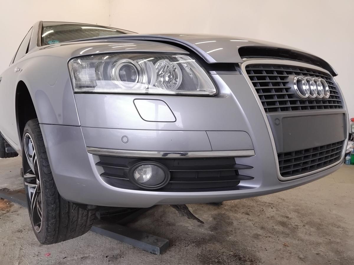 Audi A6 4F orig.Sto&szlig;f&auml;nger Sto&szlig;stange vorn mit Grill SRA und PDC BJ2006 LY7H Akoyasilbermetallic