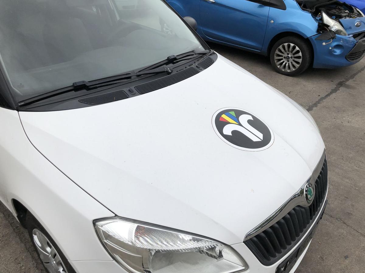 Skoda Fabia 2 5J ab2010 Motorhaube Haube Klappe Deckel vorn LF9E Candyweiss