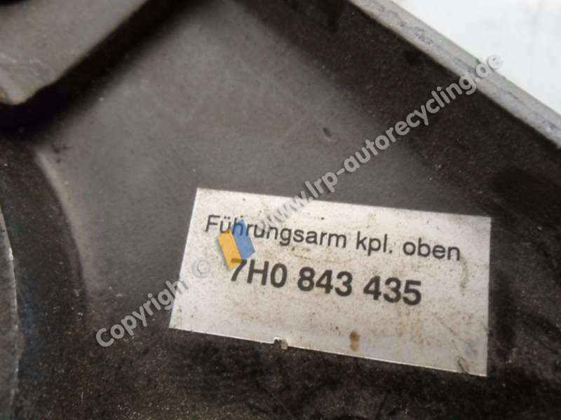 VW T5 (7H, AB 04/03) ROLLENFUEHRUNG OBEN LINKS SCHIEBETÜR LINKS 7H0843435