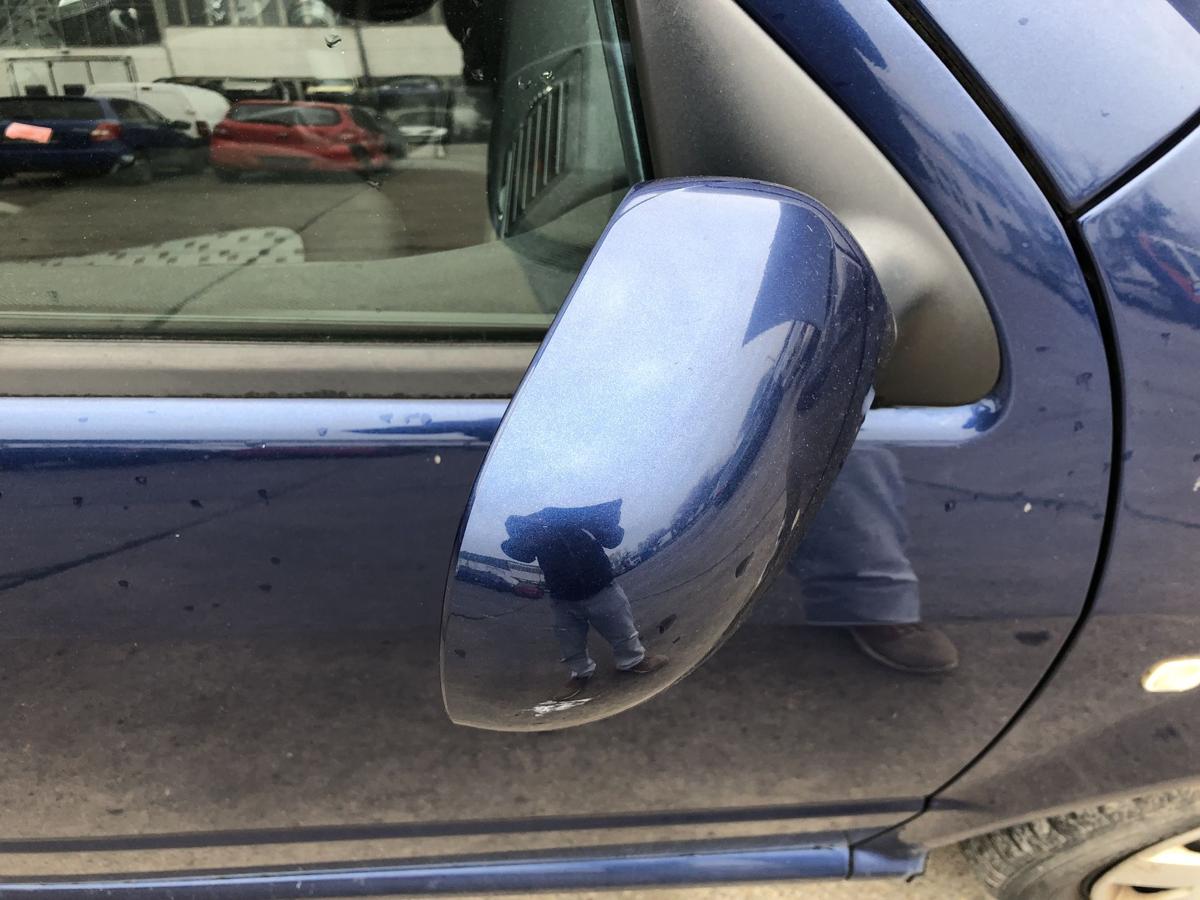 Skoda Fabia 6Y Combi Aussenspiegel rechts R&uuml;ckspigel elektrisch LF5Q Storm Blau