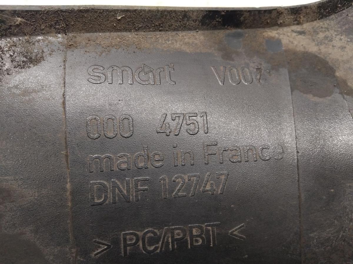 Smart Fortwo Kotfl&uuml;gel Sto&szlig;f&auml;ngerecke hinten rechts EA4 Jack Black BJ2003