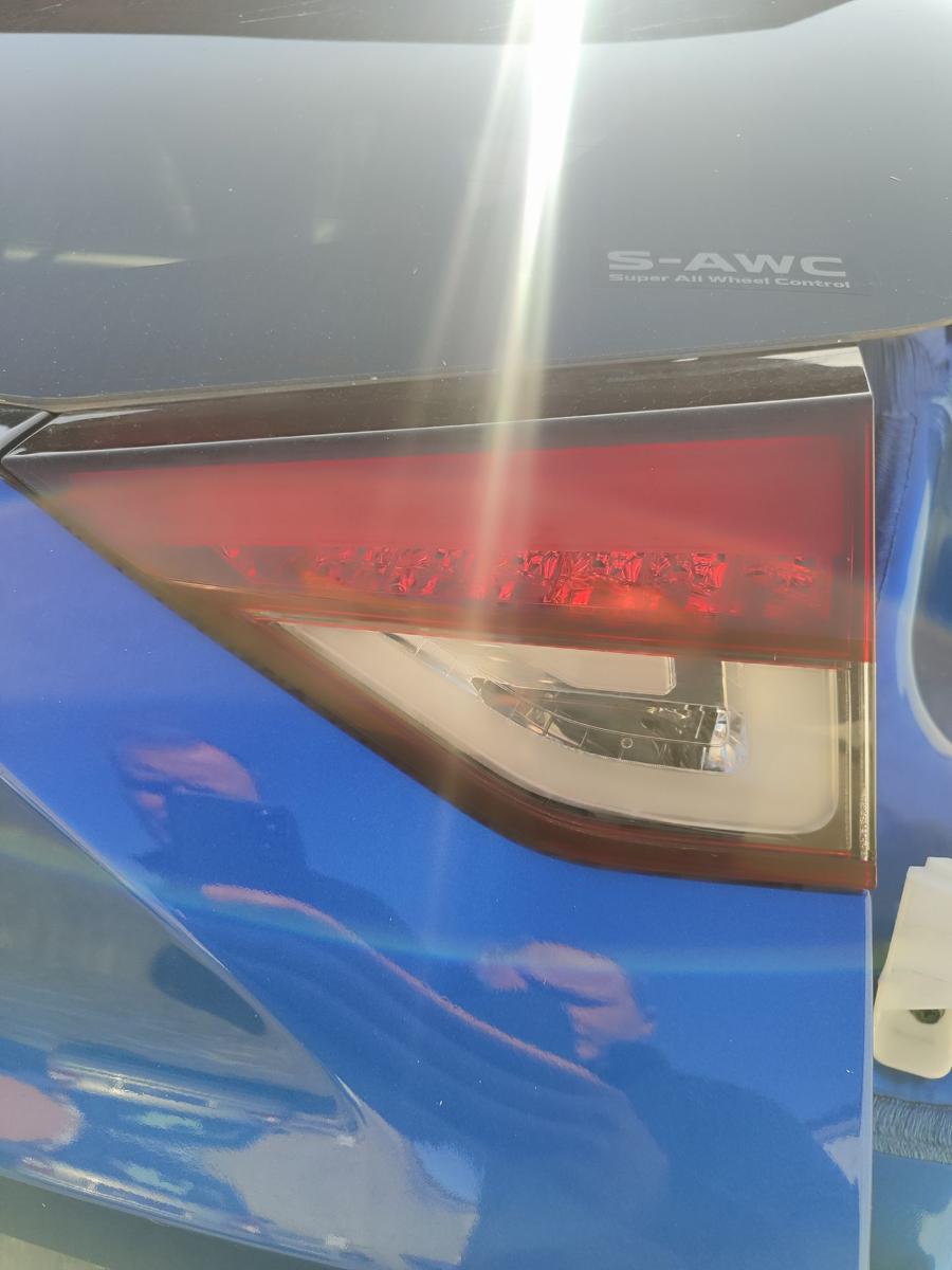 Mitsubishi Eclipse Cross original Heckklappe Heckscheibe Heckblende blau D06B