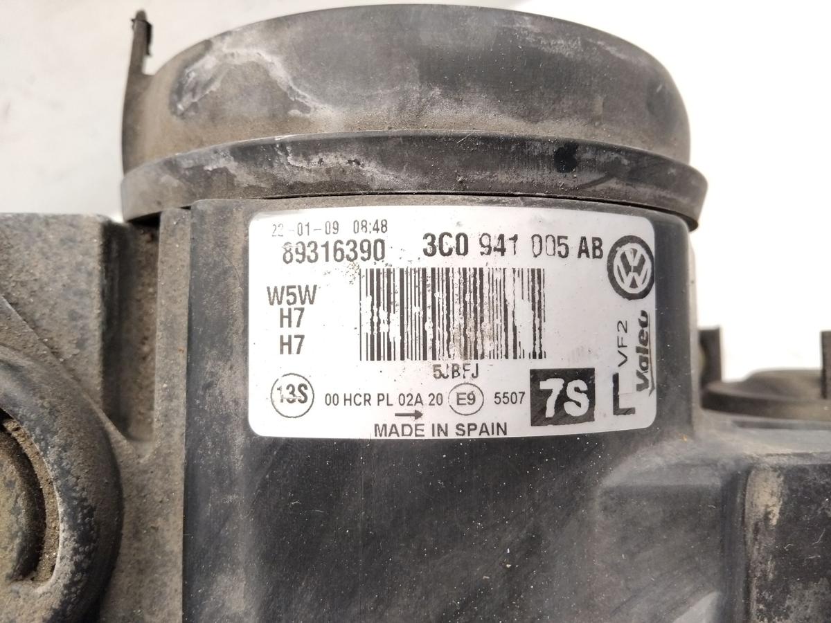 VW Passat 3C original Scheinwerfer vorn links Halogen mit LWR Valeo BJ2009