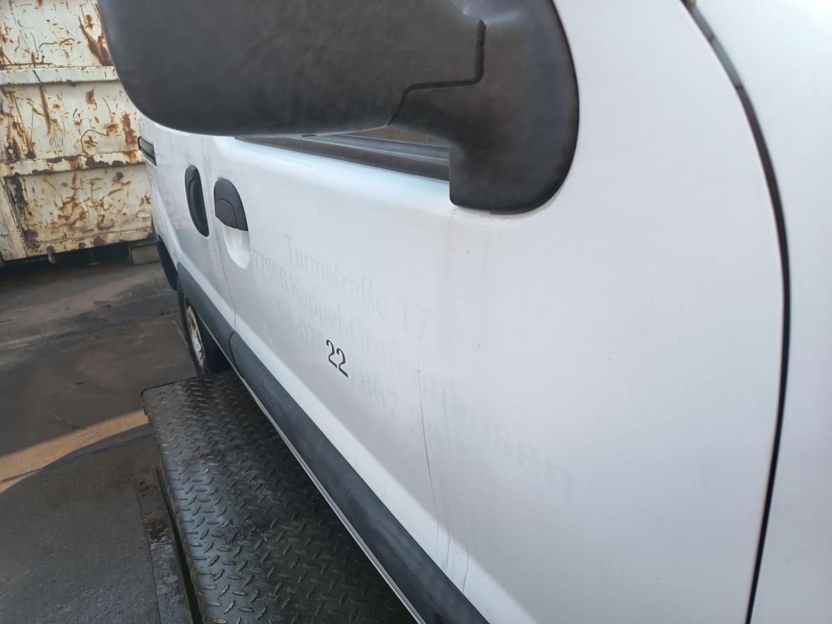 Renault Kangoo KC original T&uuml;r vorn rechts Beifahrer 389 Gletscherwei&szlig; Bj 2008